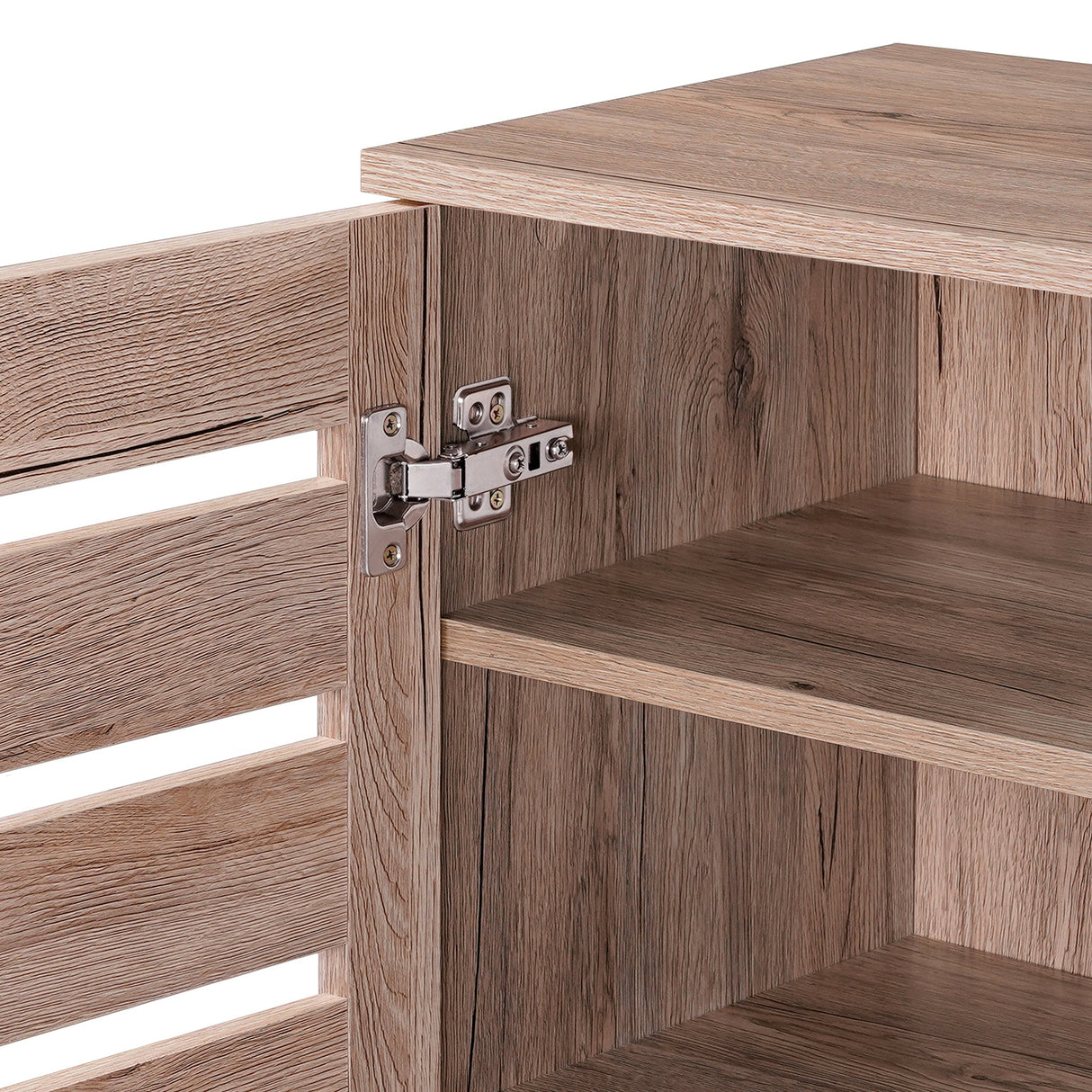 Euston Modern 2 Door Shoe Storage Cabinet - Swish Furniture