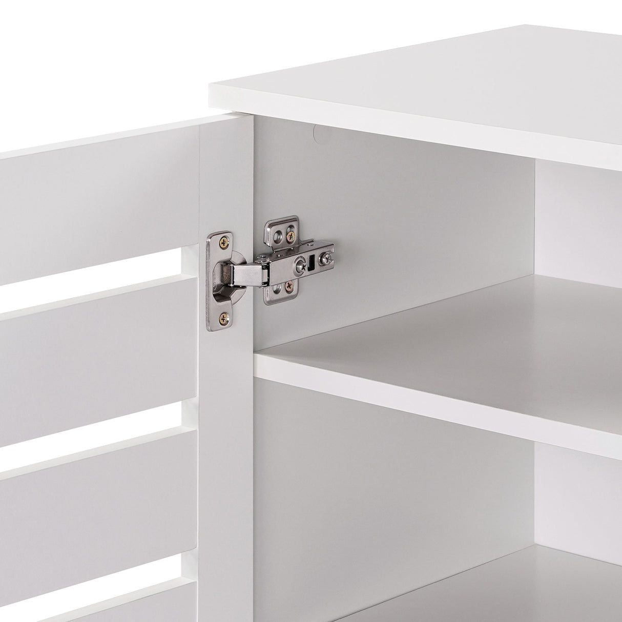 Euston Modern 2 Door Shoe Storage Cabinet - Swish Furniture