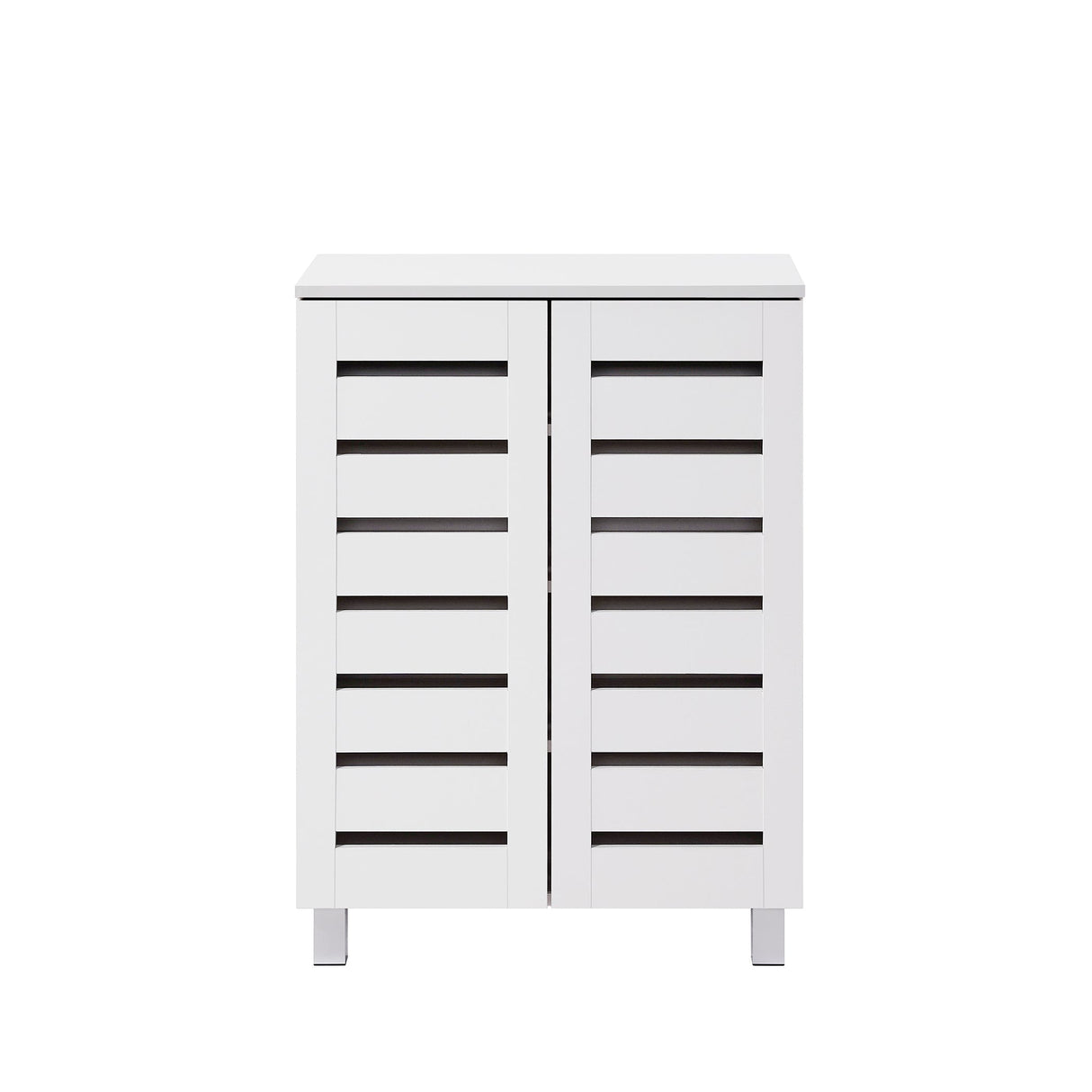 Euston Modern 2 Door Shoe Storage Cabinet - Swish Furniture