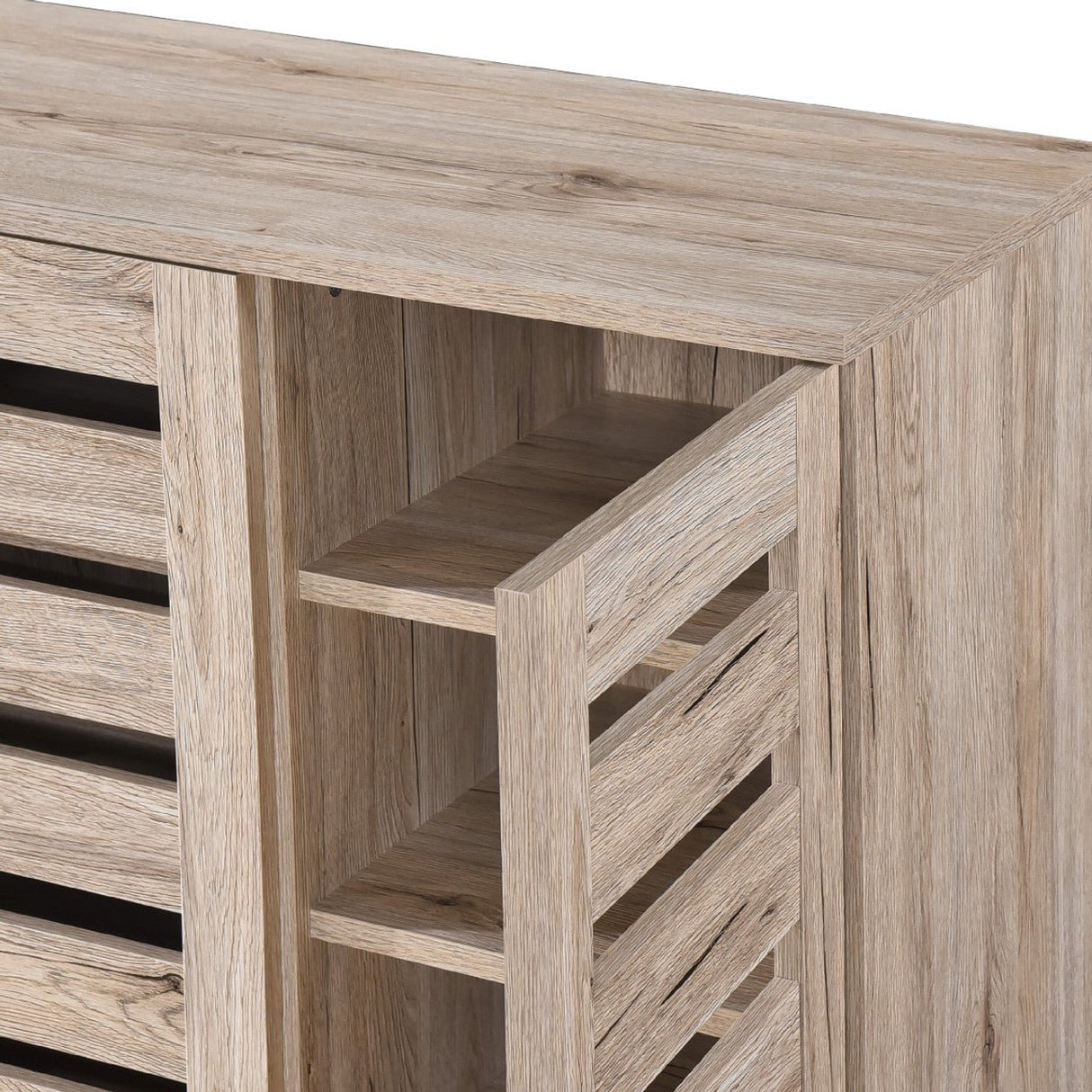 Euston Modern 3 Door Shoe Storage Cabinet - Swish Furniture