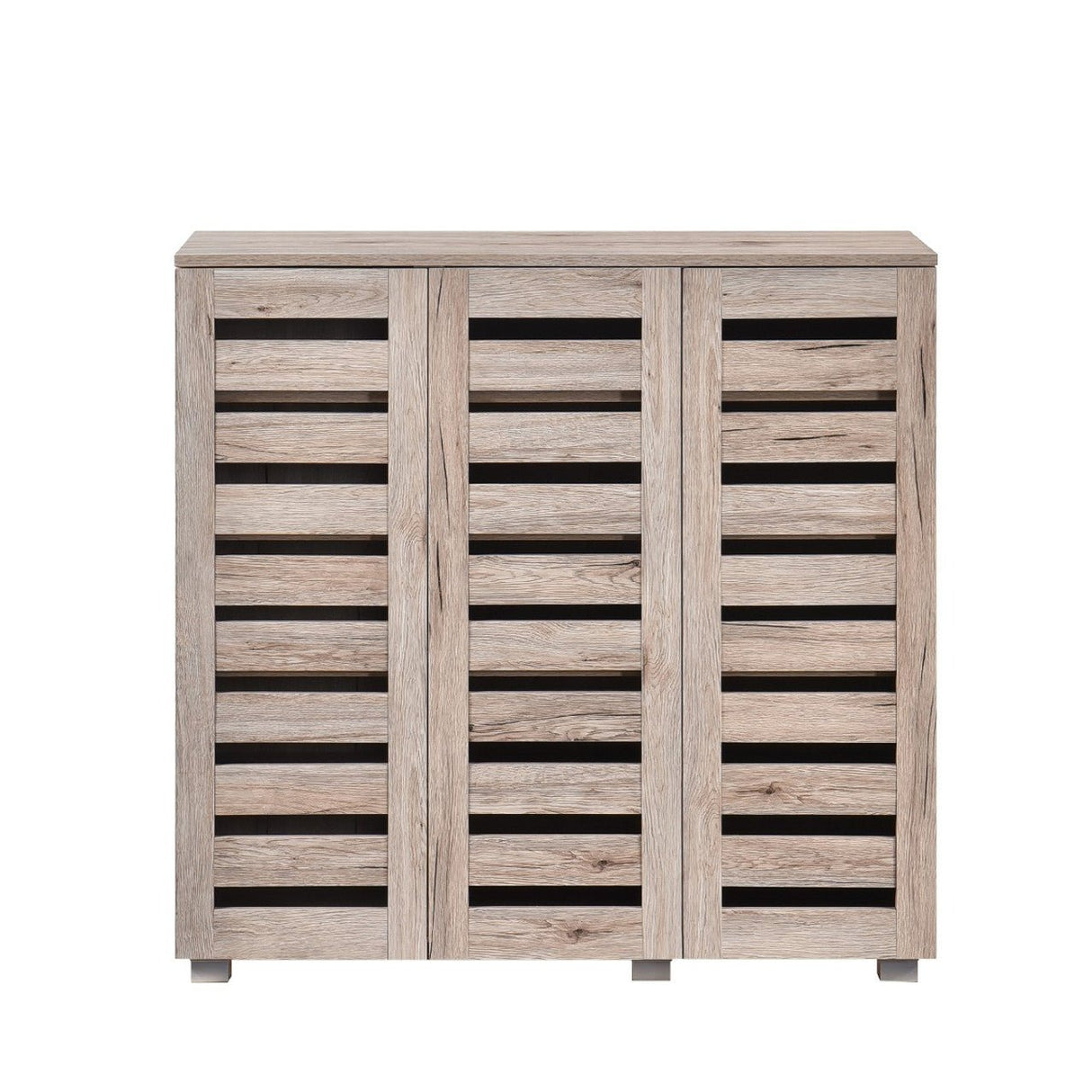 Euston Modern 3 Door Shoe Storage Cabinet - Swish Furniture
