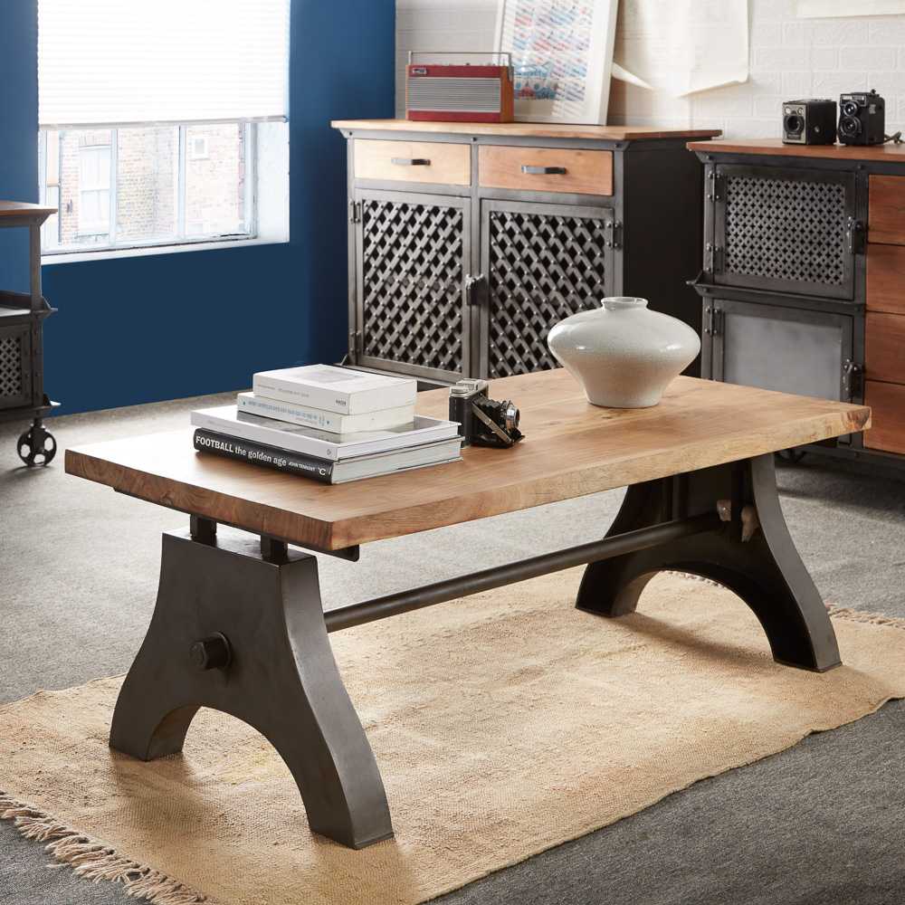 Evoke Industrial Coffee Table - Indian Hub