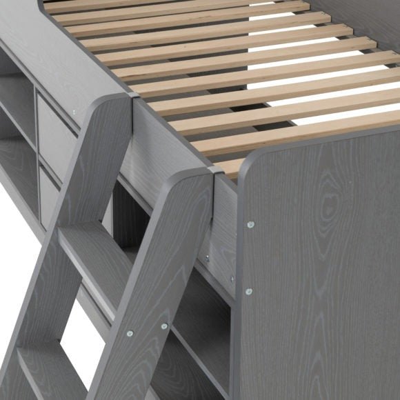 Felix 3ft Low Sleeper Bed with Storage & Ladder - Seconique