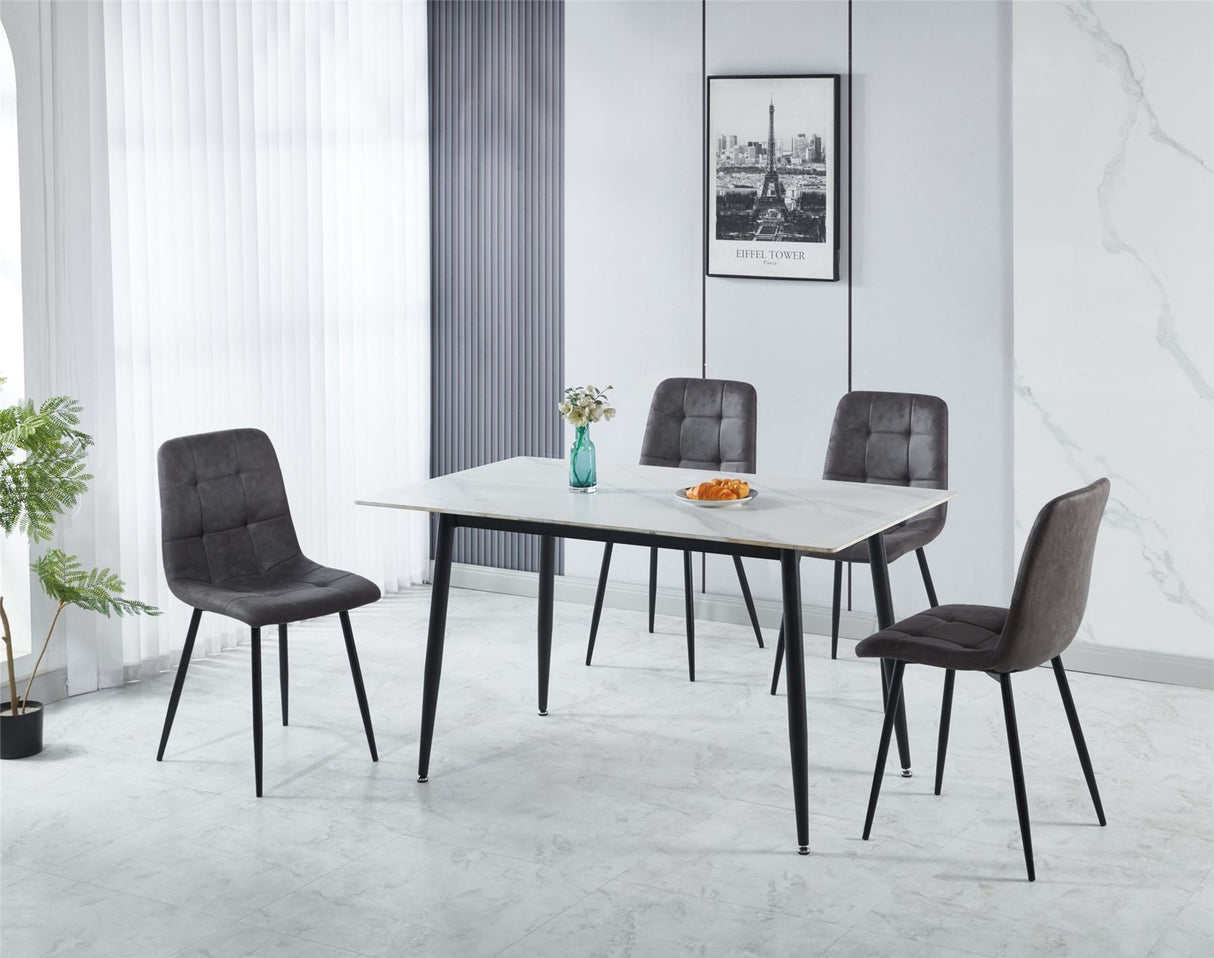 Fenton Dining Set (4 Chairs) - Seconique