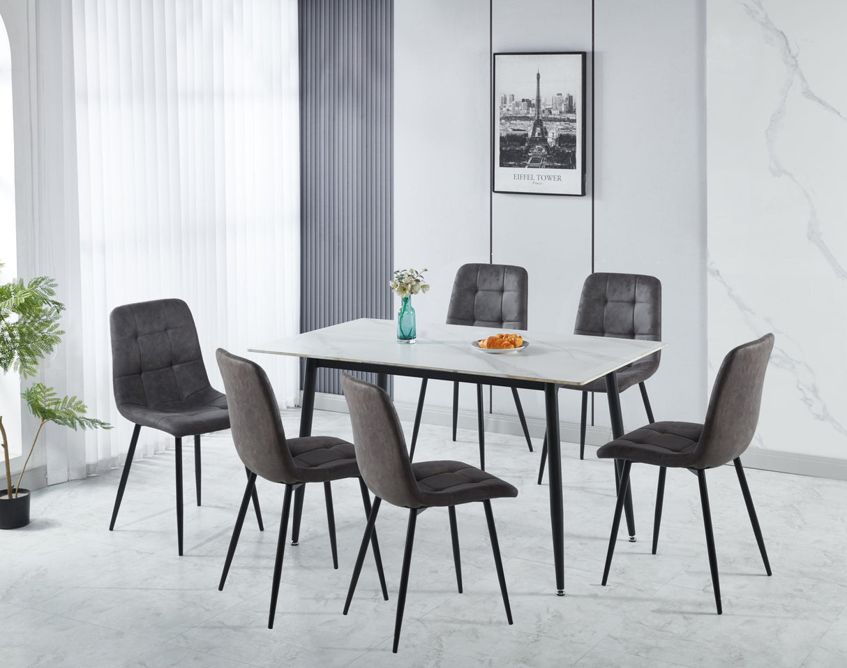 Fenton Dining Set (6 Chairs) - Seconique