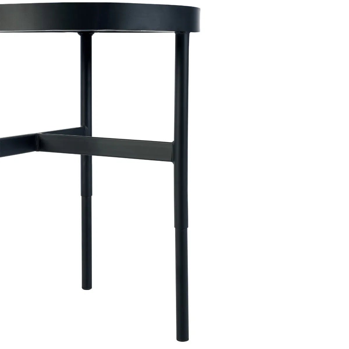 Franki Round Mirrored Glass Lamp Table - Julian Bowen