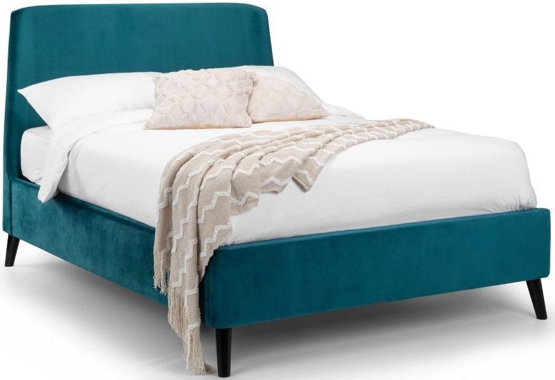 Frida Curved Velvet Bed - Julian Bowen