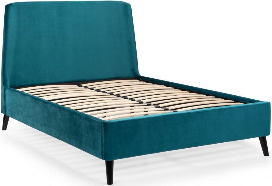 Frida Curved Velvet Bed - Julian Bowen