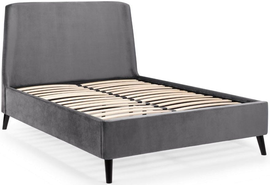 Frida Curved Velvet Bed - Julian Bowen