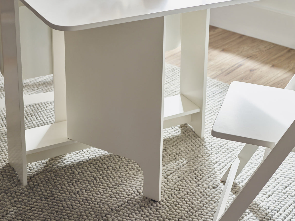 Gatan Small Gateleg Table with 2 Foldaway Chairs - Julian Bowen