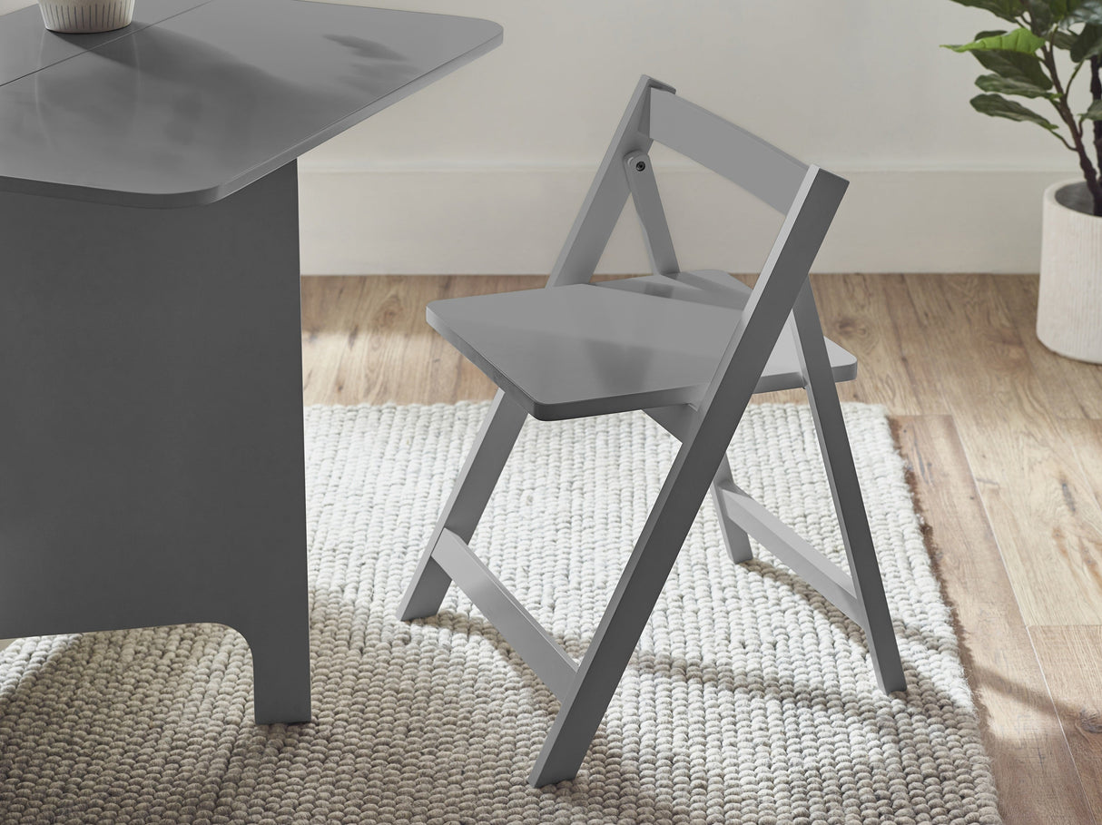 Gatan Small Gateleg Table with 2 Foldaway Chairs - Julian Bowen