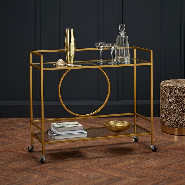 Gatsby Gold Serving Cart - LPD