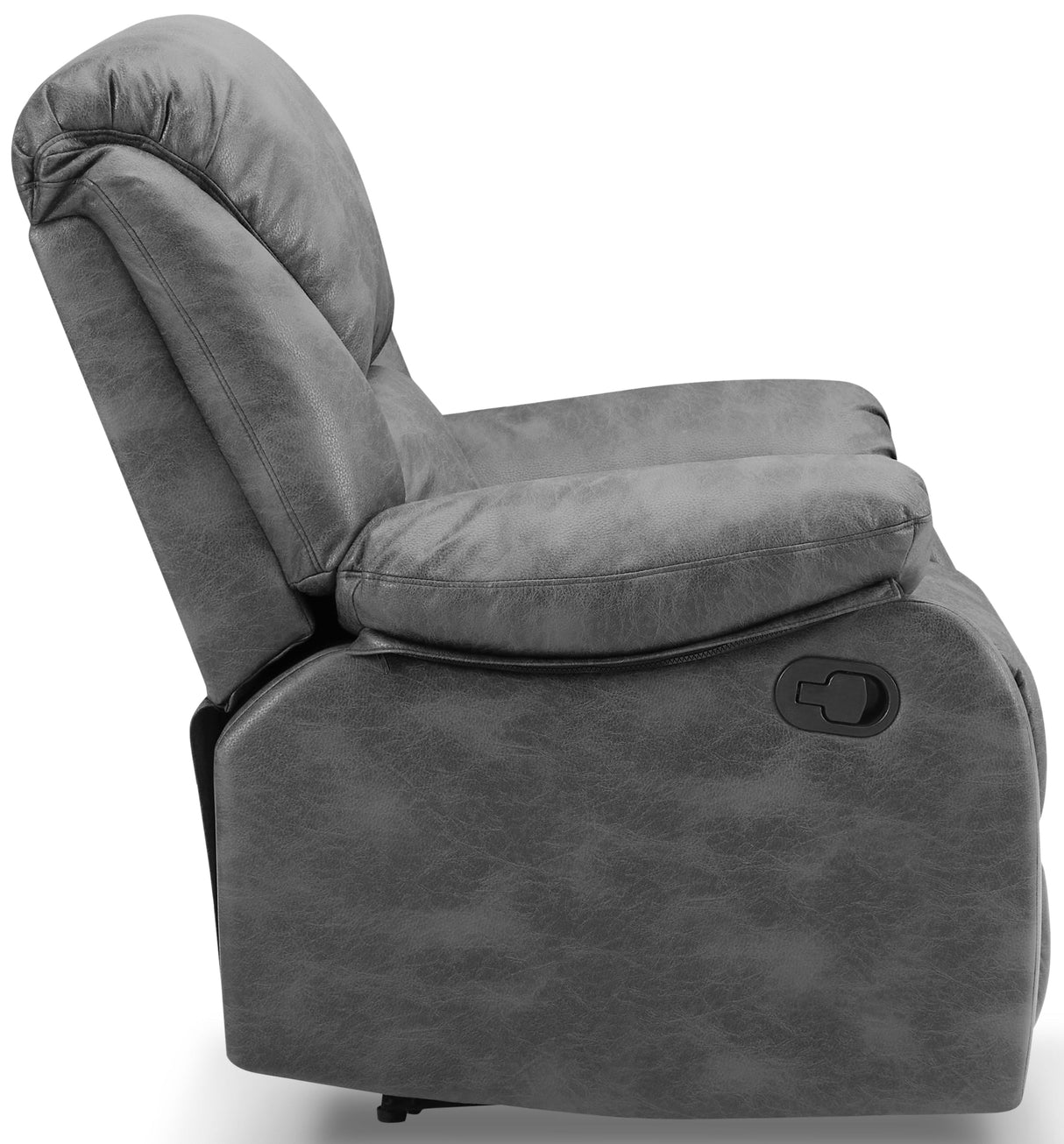 George Faux Leather 1 Seater Manual Recliner Sofa - TGC