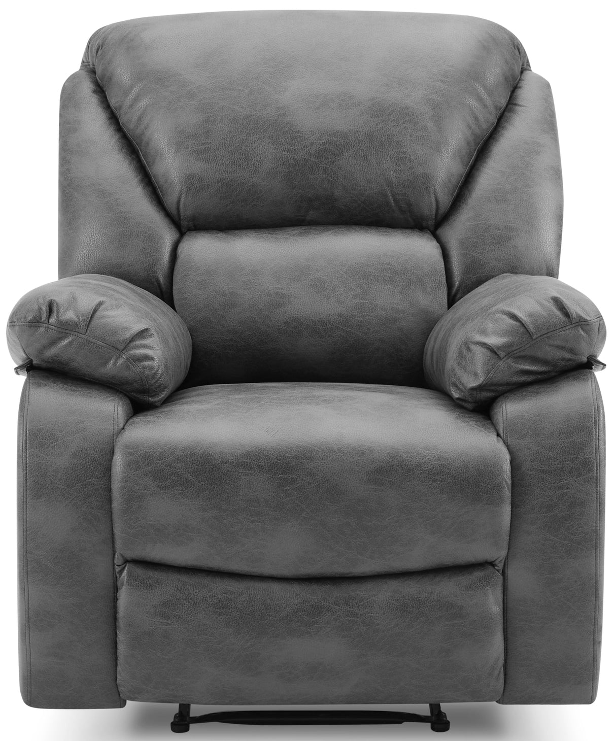 George Faux Leather 1 Seater Manual Recliner Sofa - TGC