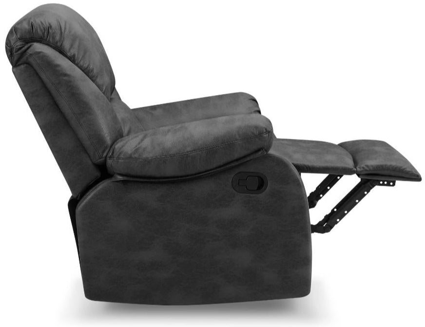 George Faux Leather 1 Seater Manual Recliner Sofa - TGC