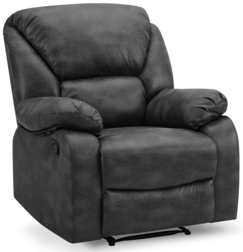 George Faux Leather 1 Seater Manual Recliner Sofa - TGC