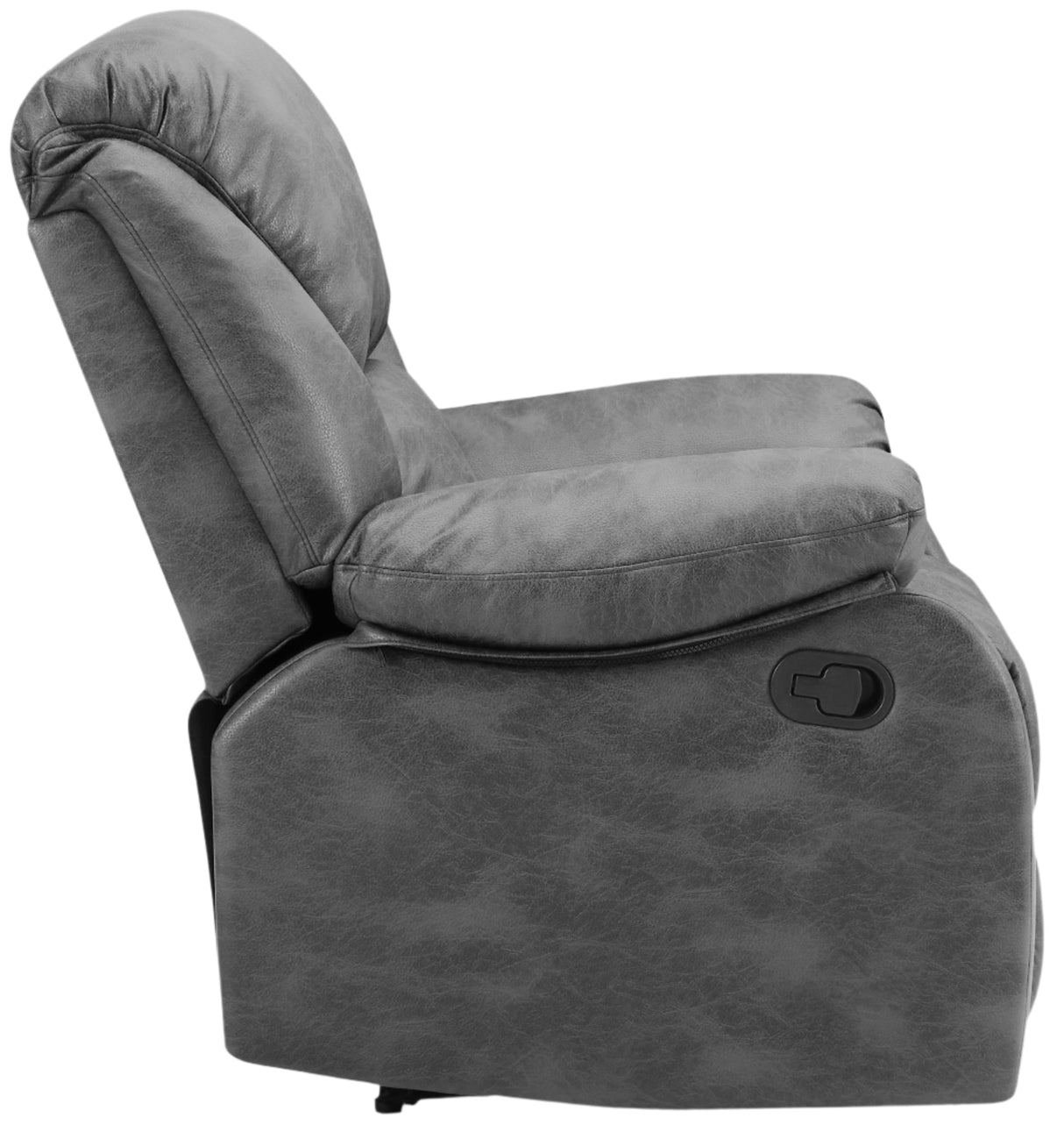 George Faux Leather 2 Seater Manual Recliner Sofa - TGC