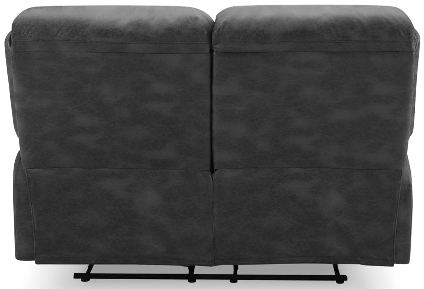 George Faux Leather 2 Seater Manual Recliner Sofa - TGC