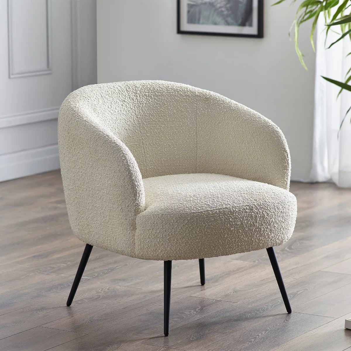 Gigi Boucle Accent Chair - Julian Bowen