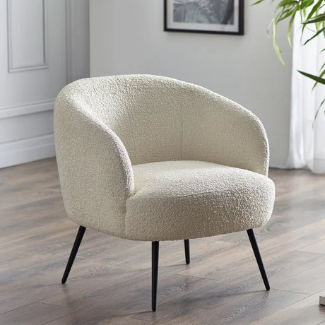 Gigi Boucle Accent Chair - Julian Bowen
