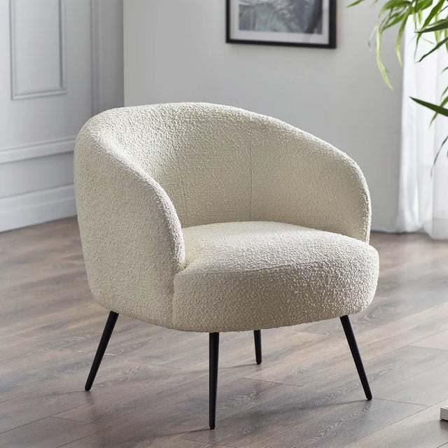 Gigi Boucle Accent Chair - Julian Bowen