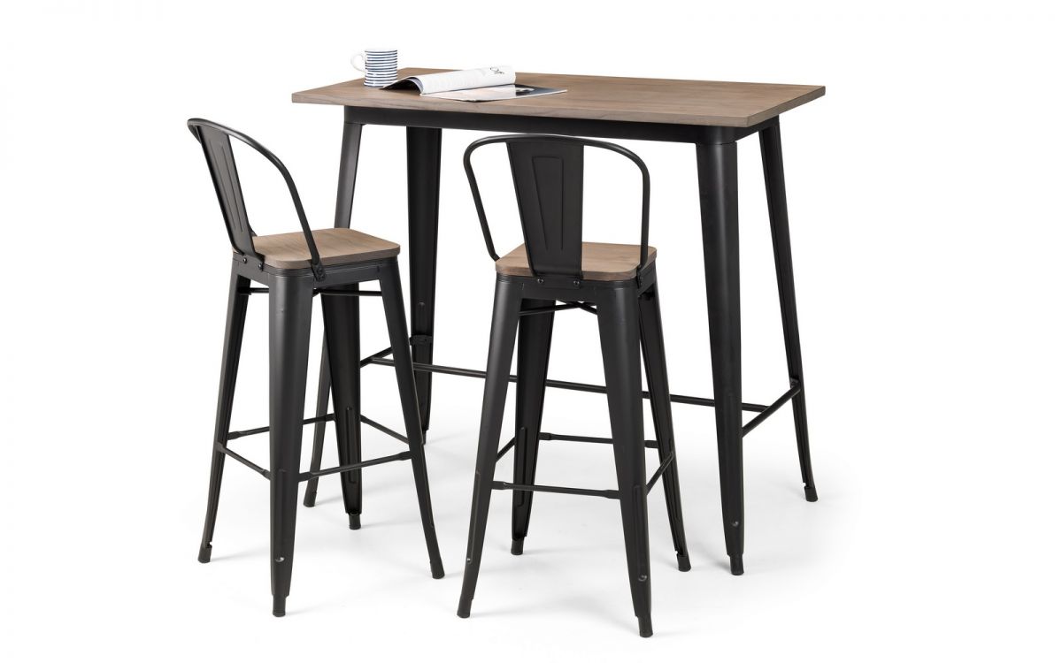 Grafton Bar Set with 2 Stools - Julian Bowen