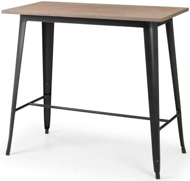 Grafton Bar Table & 4 Luxe Bar Stools - Julian Bowen