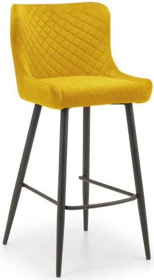 Grafton Bar Table & 4 Luxe Bar Stools - Julian Bowen