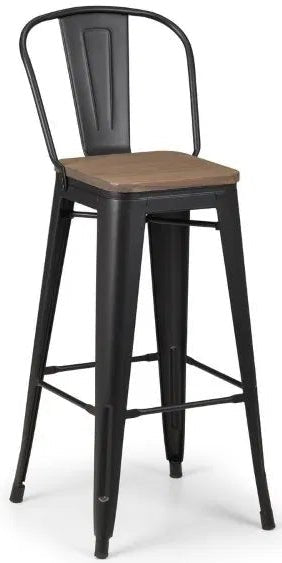 Grafton High Back Bar Stool - Julian Bowen