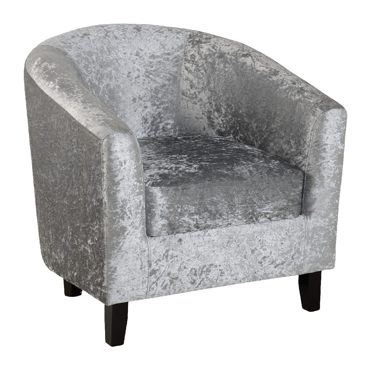 Hammond Crushed Velvet Tub Chair - Seconique