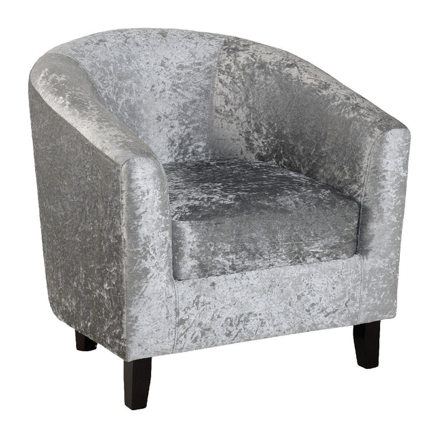 Hammond Crushed Velvet Tub Chair - Seconique