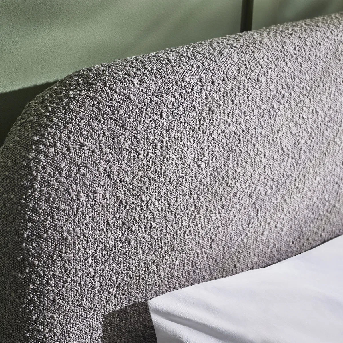 Hannah Boucle Fabric Bed Frame - Julian Bowen