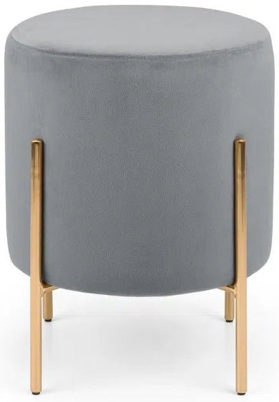 Harrogate Velvet Footstool - Julian Bowen