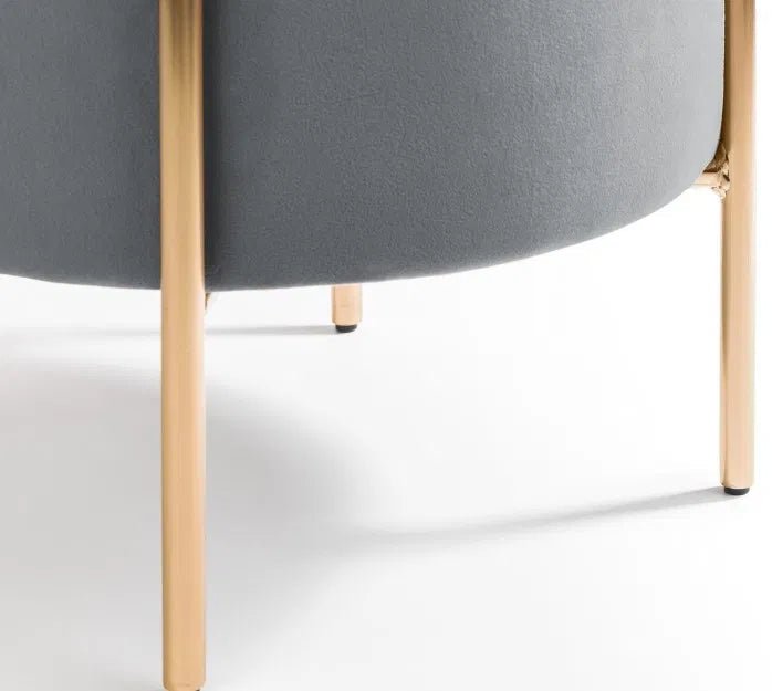 Harrogate Velvet Footstool - Julian Bowen