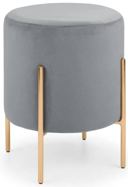 Harrogate Velvet Footstool - Julian Bowen