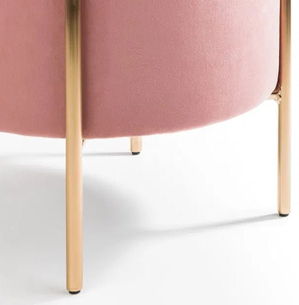 Harrogate Velvet Footstool - Julian Bowen