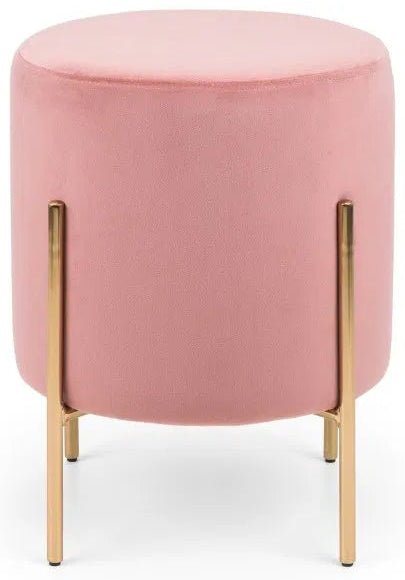 Harrogate Velvet Footstool - Julian Bowen