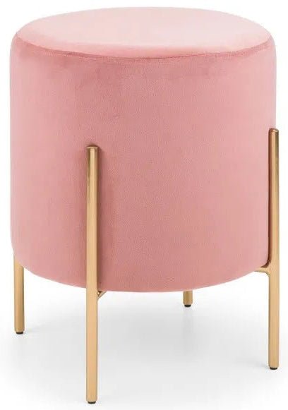 Harrogate Velvet Footstool - Julian Bowen