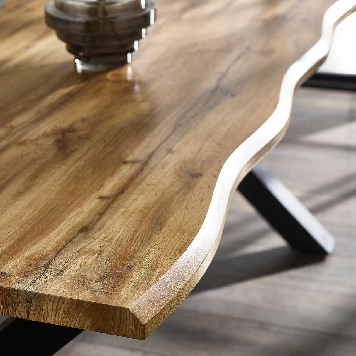 Harvey Wave Edge Dining Table - Julian Bowen