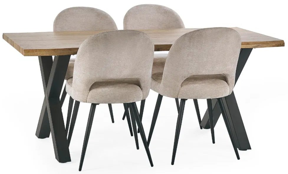 Harvey Wave Edge Dining Table - Julian Bowen