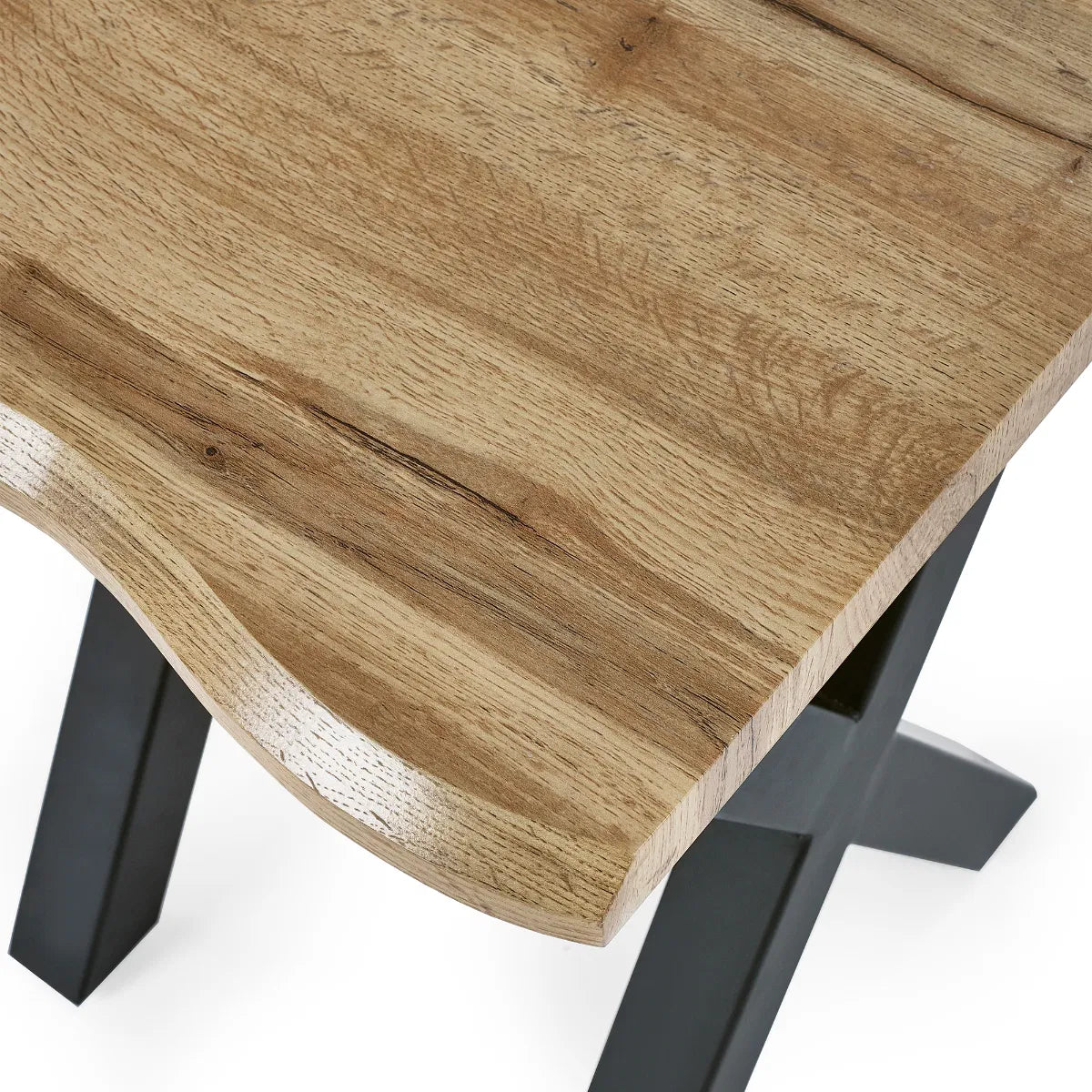 Harvey Wave Edge Lamp Table - Julian Bowen