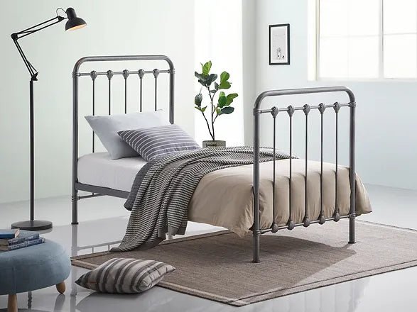 Havana Metal High Foot End Bed Frame - Time Living