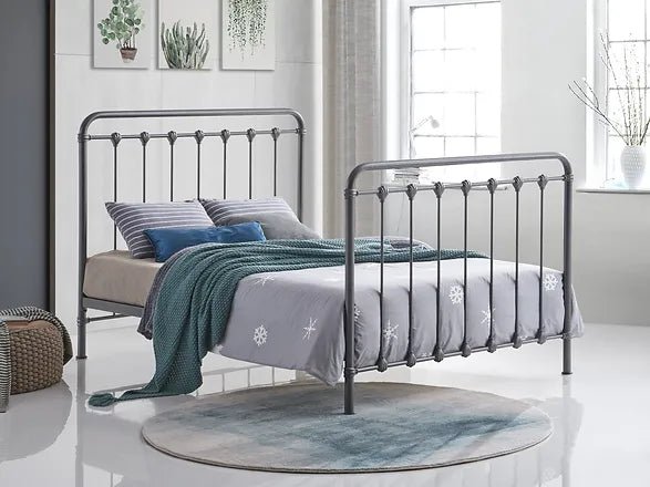 Havana Metal High Foot End Bed Frame - Time Living