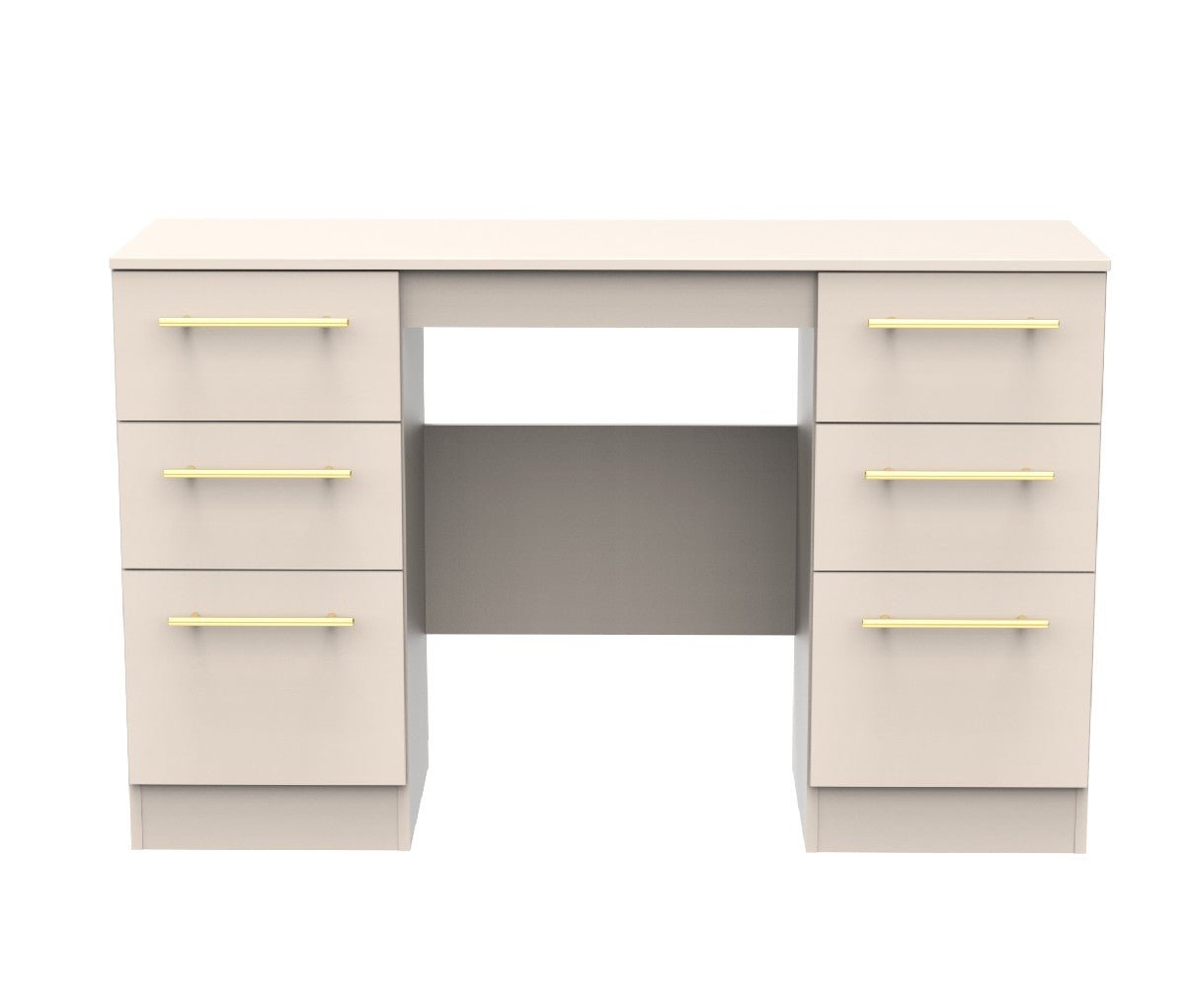 Haworth Double Pedestal 6 Drawer Dressing Table - Welcome Furniture