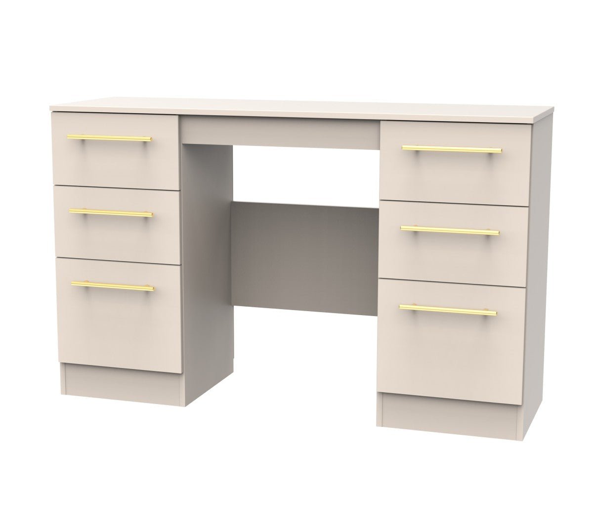 Haworth Double Pedestal 6 Drawer Dressing Table - Welcome Furniture