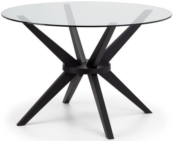 Hayden Dining Table & 4 Luxe Chairs - Julian Bowen