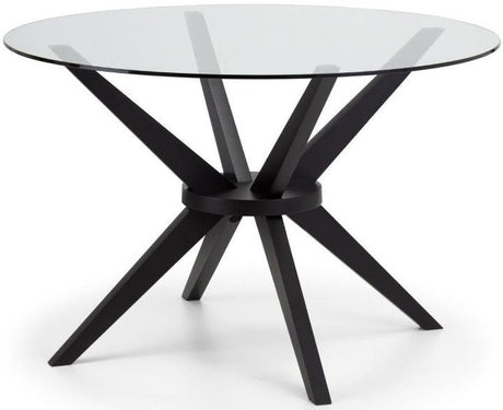 Hayden Dining Table & 4 Luxe Chairs - Julian Bowen