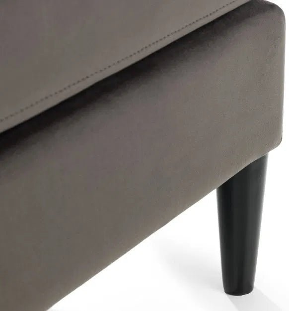 Hayward Velvet Ottoman Stool - Julian Bowen