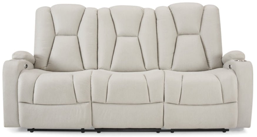 Hazel Air Leather 3 Seater Electric Reclining Sofa - TGC