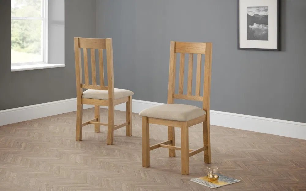 Hereford Solid Wood Dining Chair - Julian Bowen